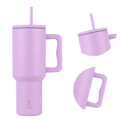 Kubek termiczny ze słomką 1200 ml Lavender Purple