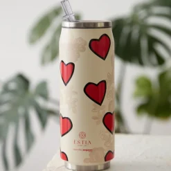 Kubek termiczny ze słomką 500 ml Tender Lace
