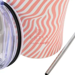 Kubek termiczny ze słomką 350 ml Soft Ripple
