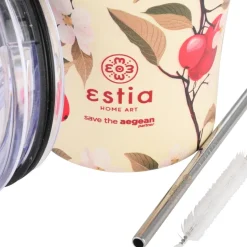 Kubek termiczny ze słomką 350 ml Sakura Whisper
