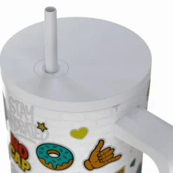 Kubek termiczny ze słomką 900 ml Urban Vibes