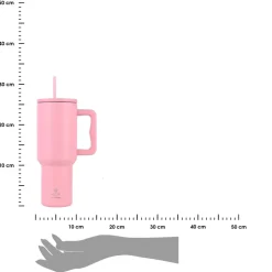 Kubek termiczny ze słomką 1200 ml Blossom Rose