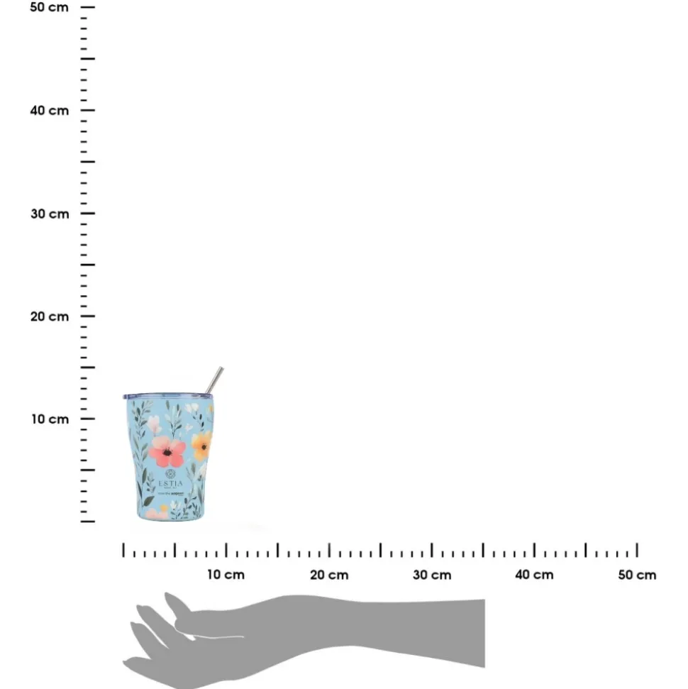 Kubek termiczny ze słomką 350 ml Sky Garden
