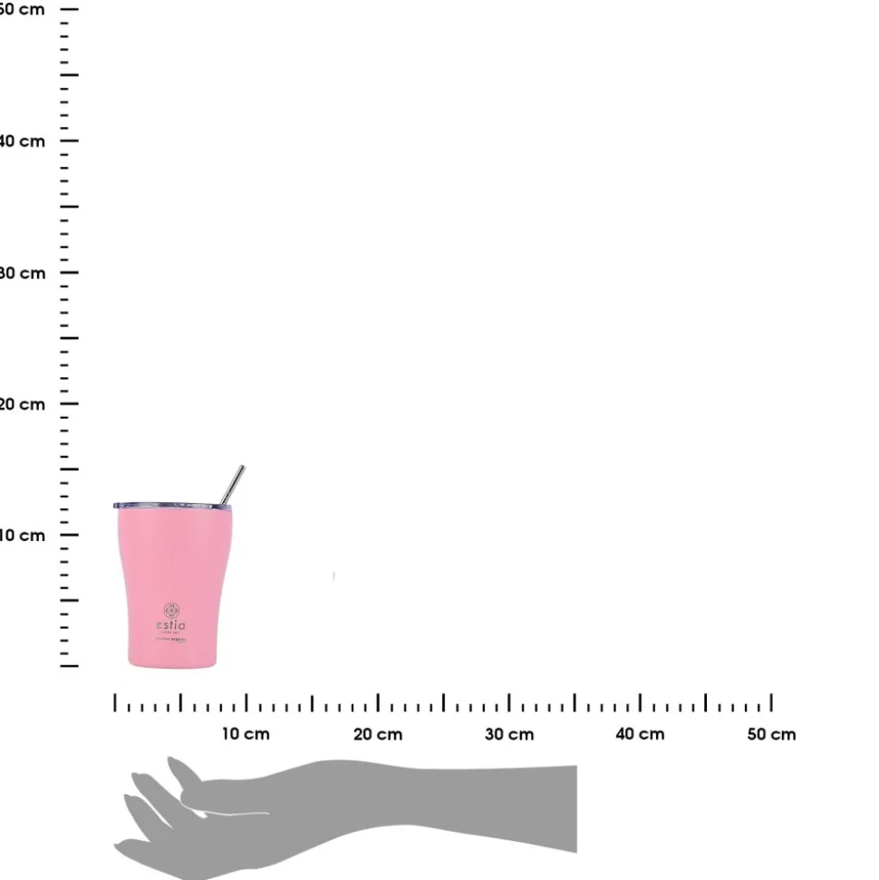 Kubek termiczny ze słomką 350 ml Blossom Rose