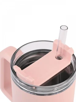 Kubek termiczny ze słomką 900 ml Rose Quartz