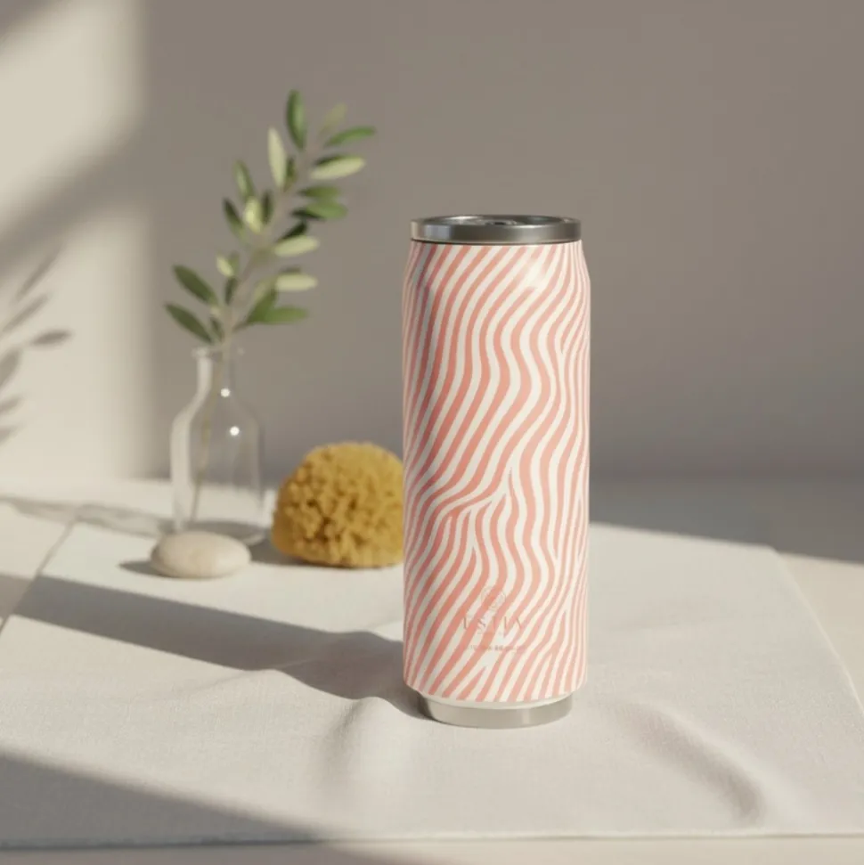Kubek termiczny ze słomką 500 ml Soft Ripple