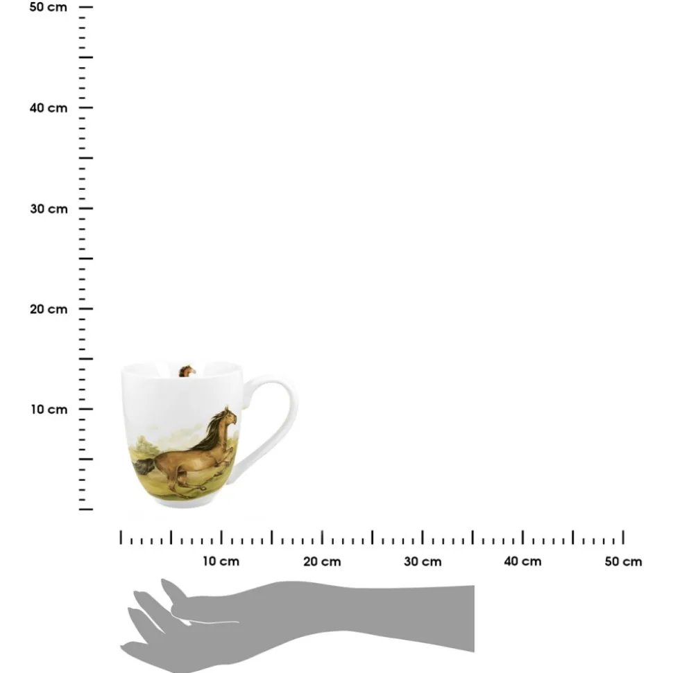 Kubek XXL KOŃ GNIADY 1000 ml