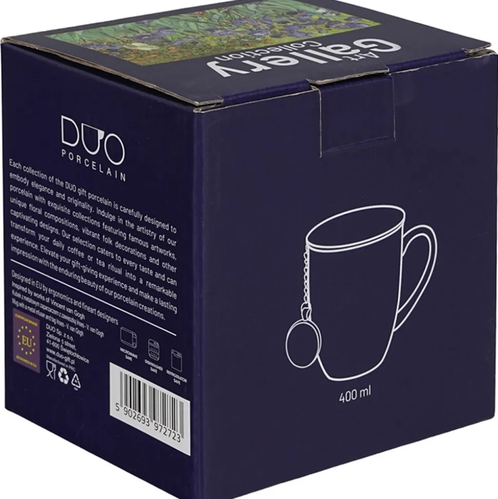 Kubek z zaparzaczem i zawieszka IRISES Van Gogh 400 ml