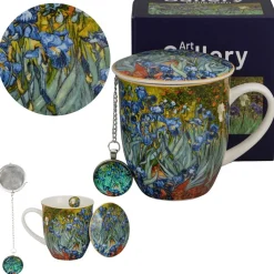 Kubek z zaparzaczem i zawieszka IRISES Van Gogh 400 ml