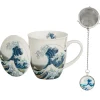 Kubek z zaparzaczem i zawieszka THE GREAT WAVE HOKUSAI 400 ml