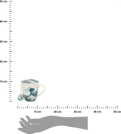 Kubek z zaparzaczem i zawieszka THE GREAT WAVE HOKUSAI 400 ml