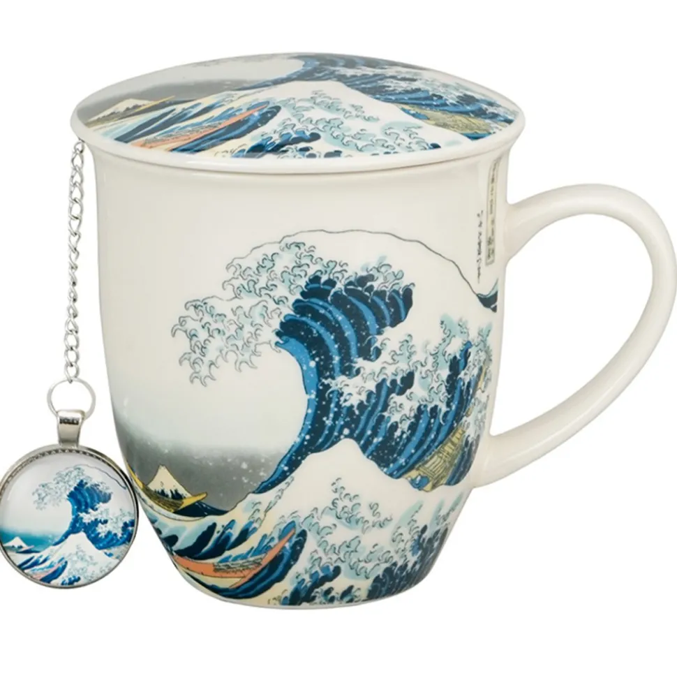 Kubek z zaparzaczem i zawieszka THE GREAT WAVE HOKUSAI 400 ml