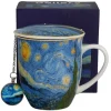 Kubek z zaparzaczem i zawieszka STARRY NIGHT Van Gogh 400 ml