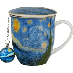 Kubek z zaparzaczem i zawieszka STARRY NIGHT Van Gogh 400 ml