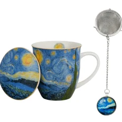 Kubek z zaparzaczem i zawieszka STARRY NIGHT Van Gogh 400 ml
