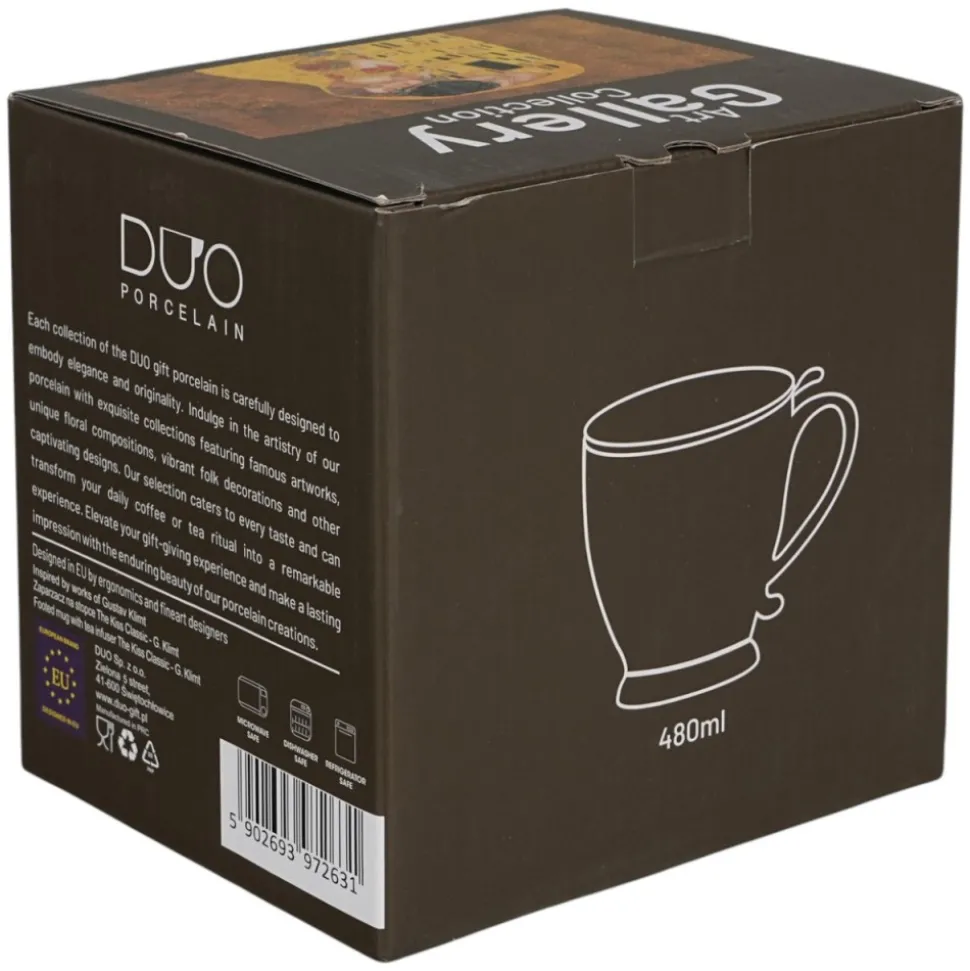 Kubek z zaparzaczem na stopce Klimt THE KISS Classic 510 ml