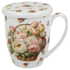Kubek z zaparzaczem PIWONIE 350 ml