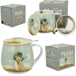 Kubek baryłka z zaparzaczem Monet Woman with Parasol 430 ml * Duo Discount