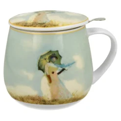 Kubek baryłka z zaparzaczem Monet Woman with Parasol 430 ml * Duo Discount