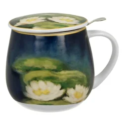 Kubek baryłka z zaparzaczem Monet Nenufars 430 ml * Duo Sale
