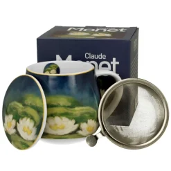 Kubek baryłka z zaparzaczem Monet Nenufars 430 ml * Duo Sale