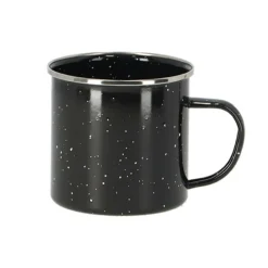 Kubek emaliowany czarny 350 ml * Esschert Design