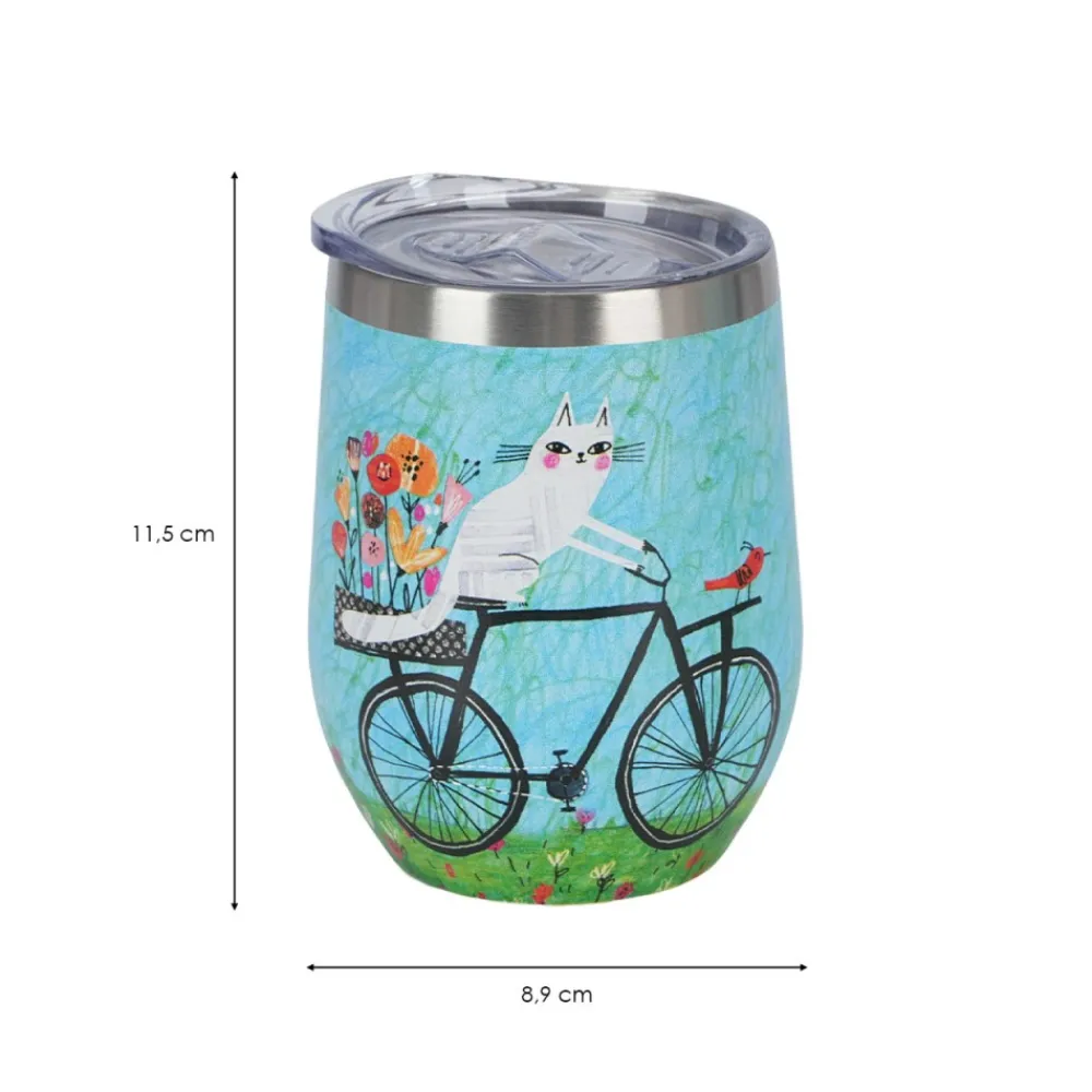 Kubek termiczny Koci Świat Rower 330 ml * Duo Outlet