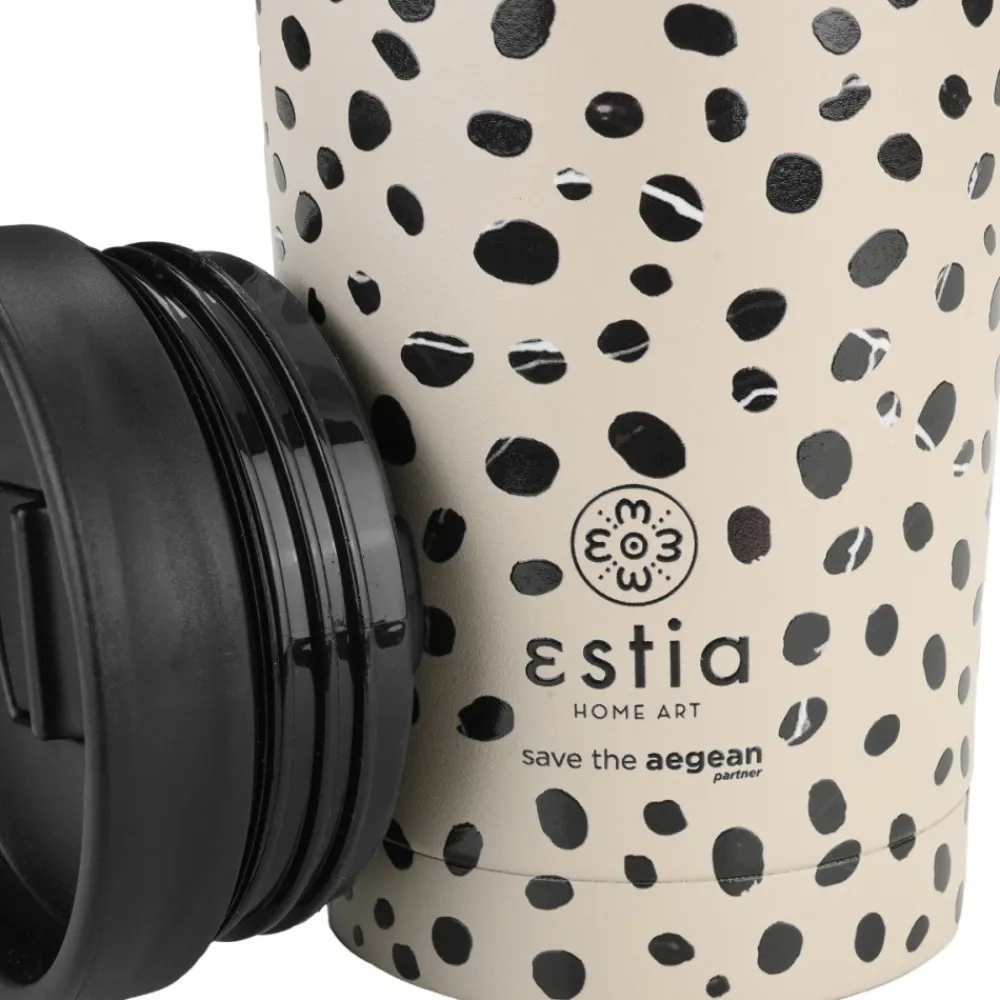 Kubek termiczny 350 ml Leopard taupe * Estia Best