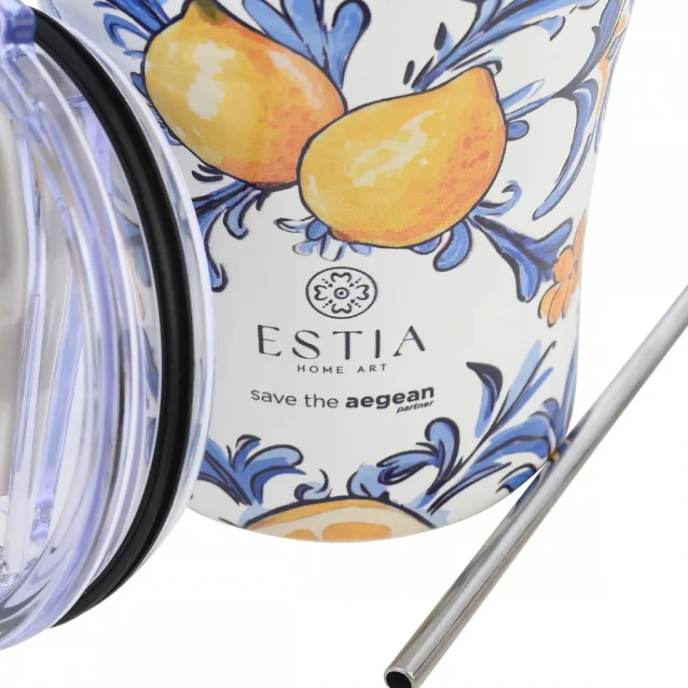 Kubek termiczny w cytryny 350 ml Amalfi Coast * Estia Outlet