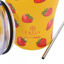 Kubek termiczny w truskawki 350 ml Berry Bright * Estia Online