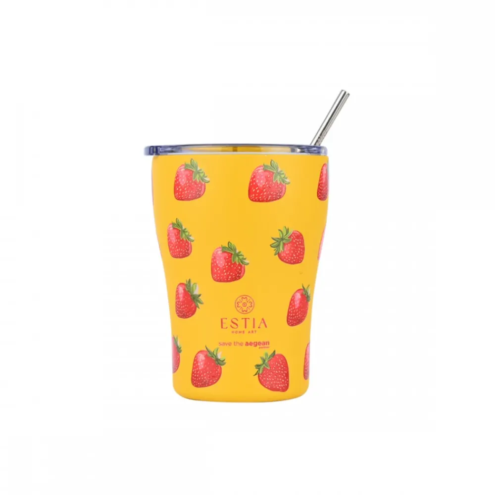 Kubek termiczny w truskawki 350 ml Berry Bright * Estia Online
