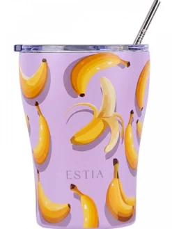 Kubek termiczny ze słomką 350 ml Banana Mood * Estia Hot