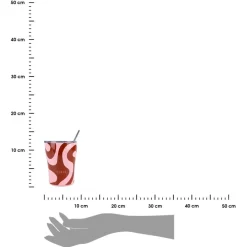 Kubek termiczny ze słomką 350 ml Coral Waves * Estia Online
