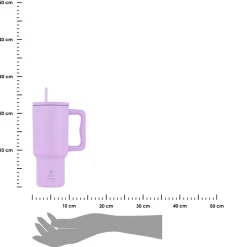 Kubek termiczny ze słomką 900 ml Lavender Purple * Estia Online