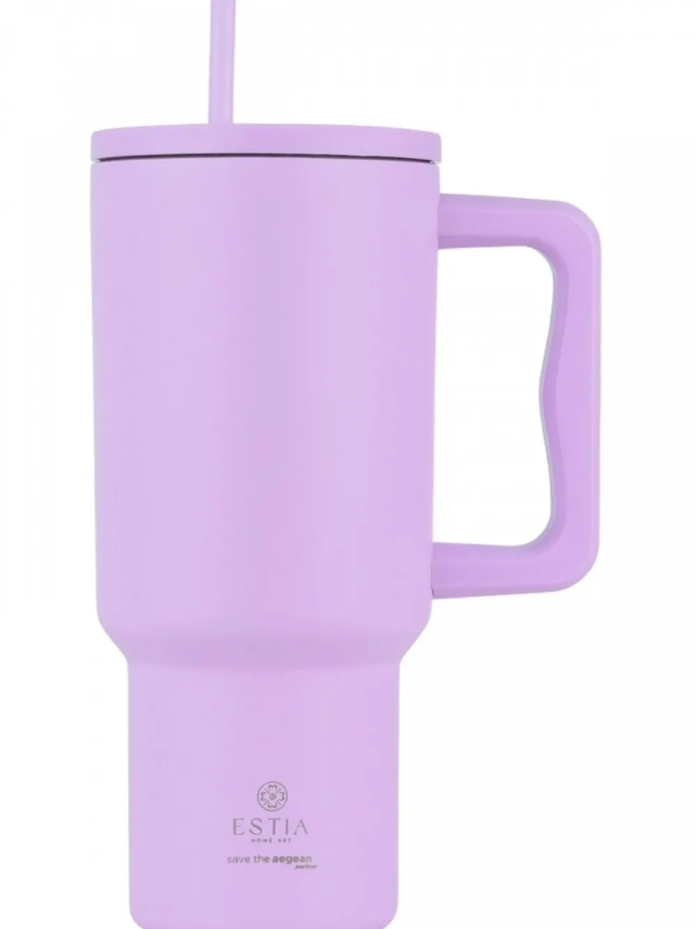 Kubek termiczny ze słomką 900 ml Lavender Purple * Estia Online