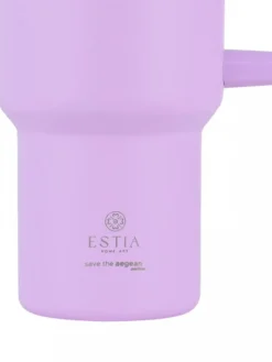 Kubek termiczny ze słomką 900 ml Lavender Purple * Estia Online