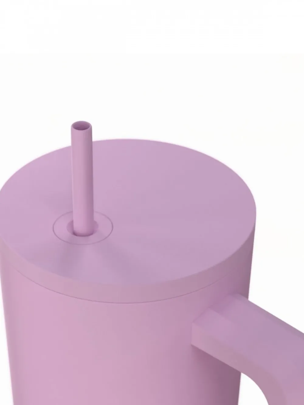 Kubek termiczny ze słomką 900 ml Lavender * Estia Discount