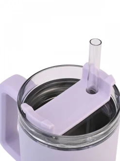 Kubek termiczny ze słomką 900 ml Lavender Fog * Estia Hot