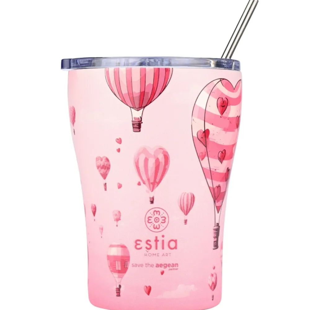 Kubek termiczny ze słomką 350 ml Love Ascend * Estia Clearance