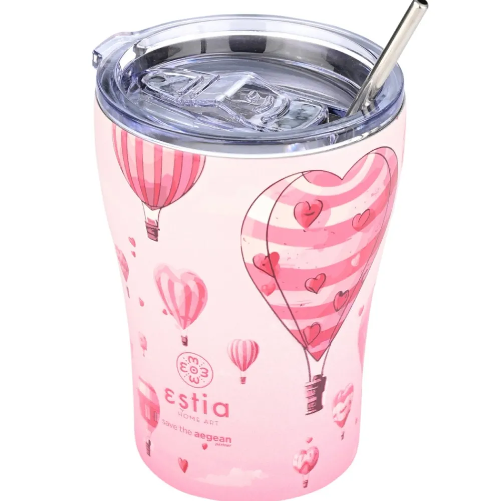 Kubek termiczny ze słomką 350 ml Love Ascend * Estia Clearance