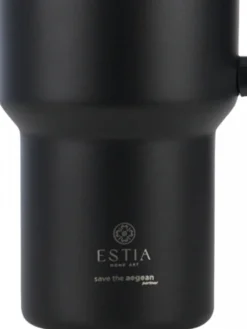 Kubek termiczny ze słomką 900 ml Midnight Black * Estia Hot