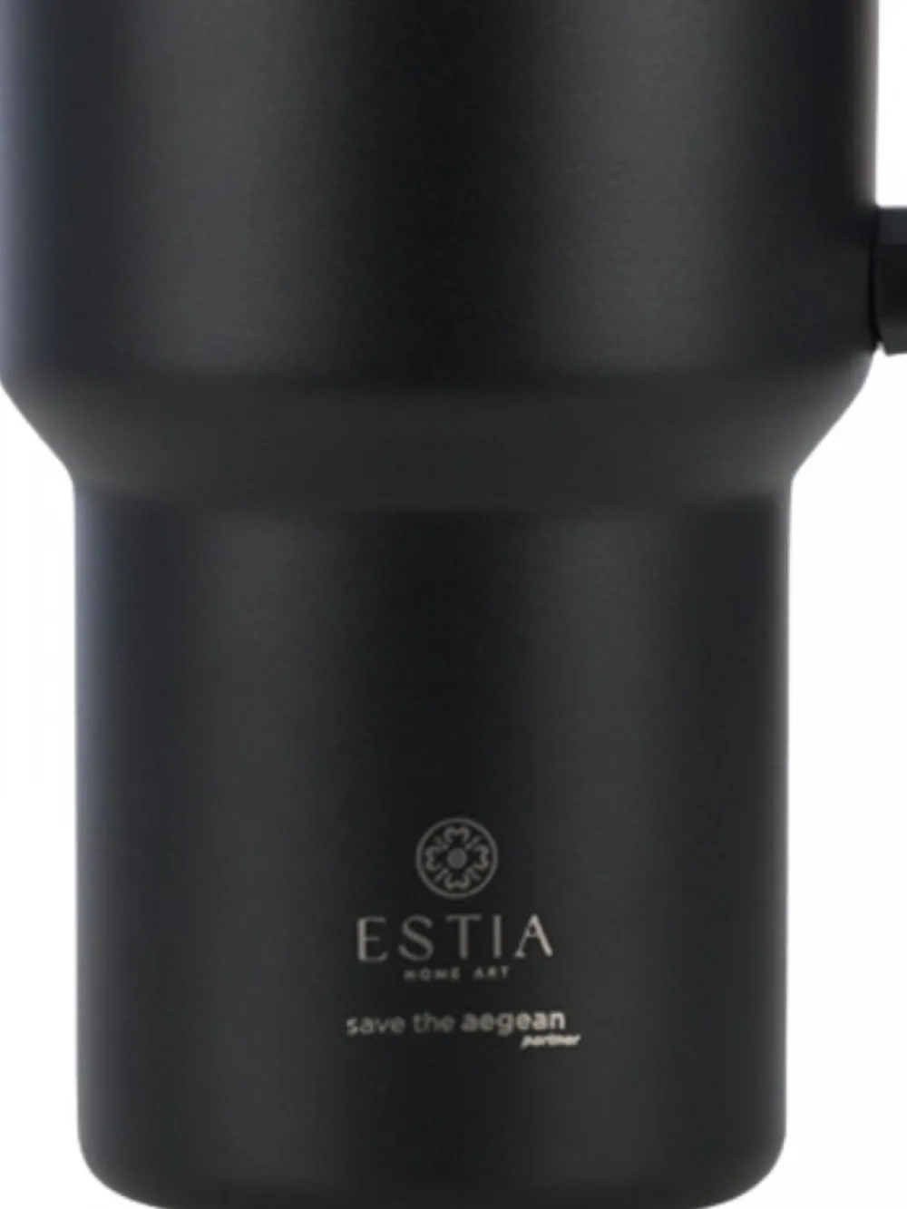 Kubek termiczny ze słomką 900 ml Midnight Black * Estia Hot