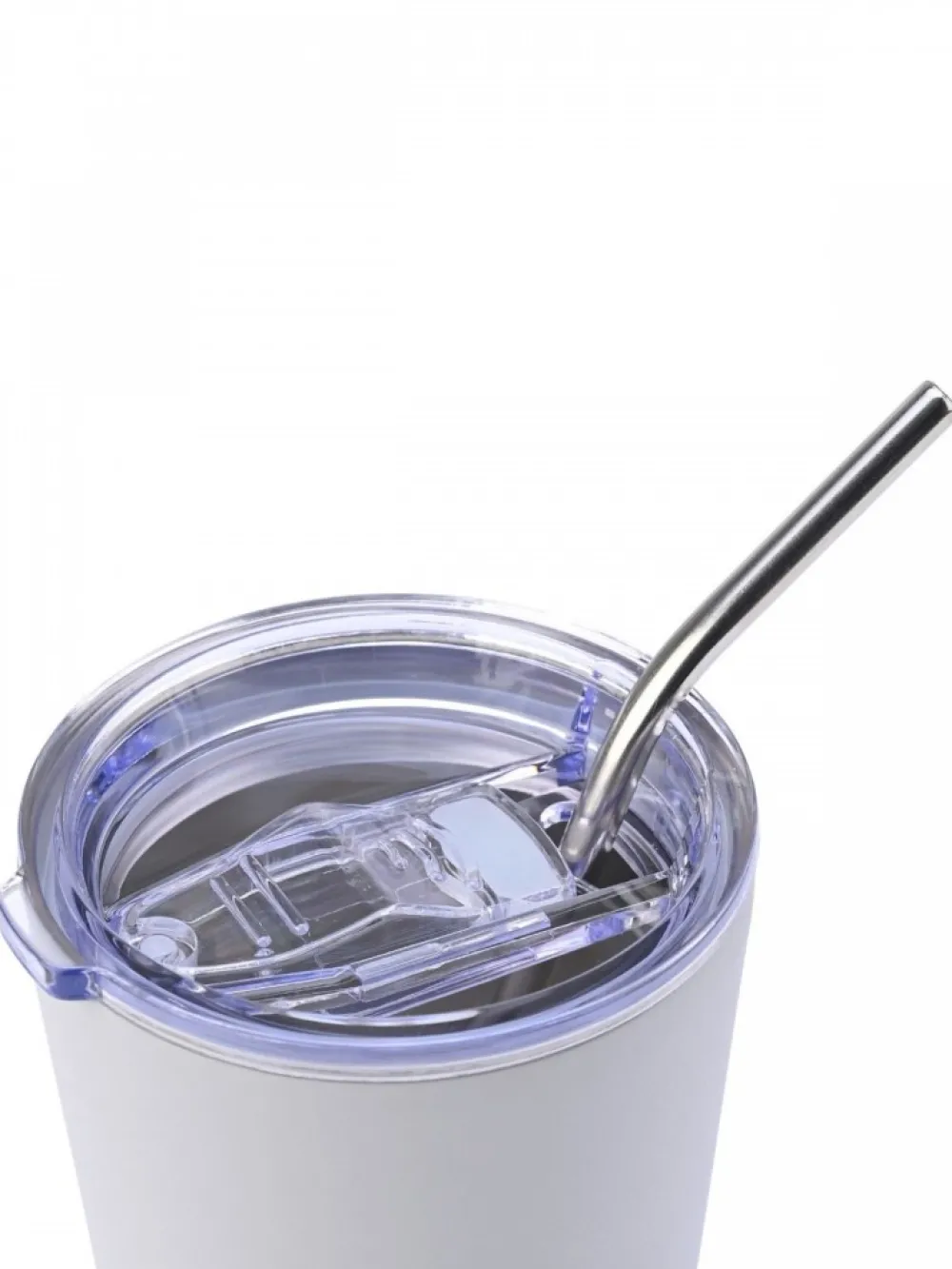 Kubek termiczny ze słomką 400 ml Pebble Gray * Estia Outlet