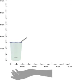 Kubek termiczny ze słomką 400 ml Seafoam * Estia Sale