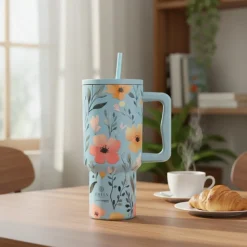 Kubek termiczny ze słomką 900 ml Sky Garden * Estia Online