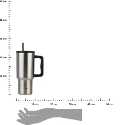 Kubek termiczny ze słomką 900 ml Steel Flow * Estia Best