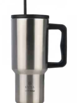 Kubek termiczny ze słomką 900 ml Steel Flow * Estia Best