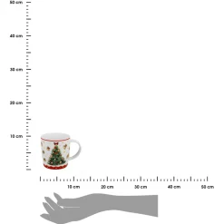 Kubek świąteczny CHRISTMAS TREE 3 DOMEK 400 ml * Duo Sale