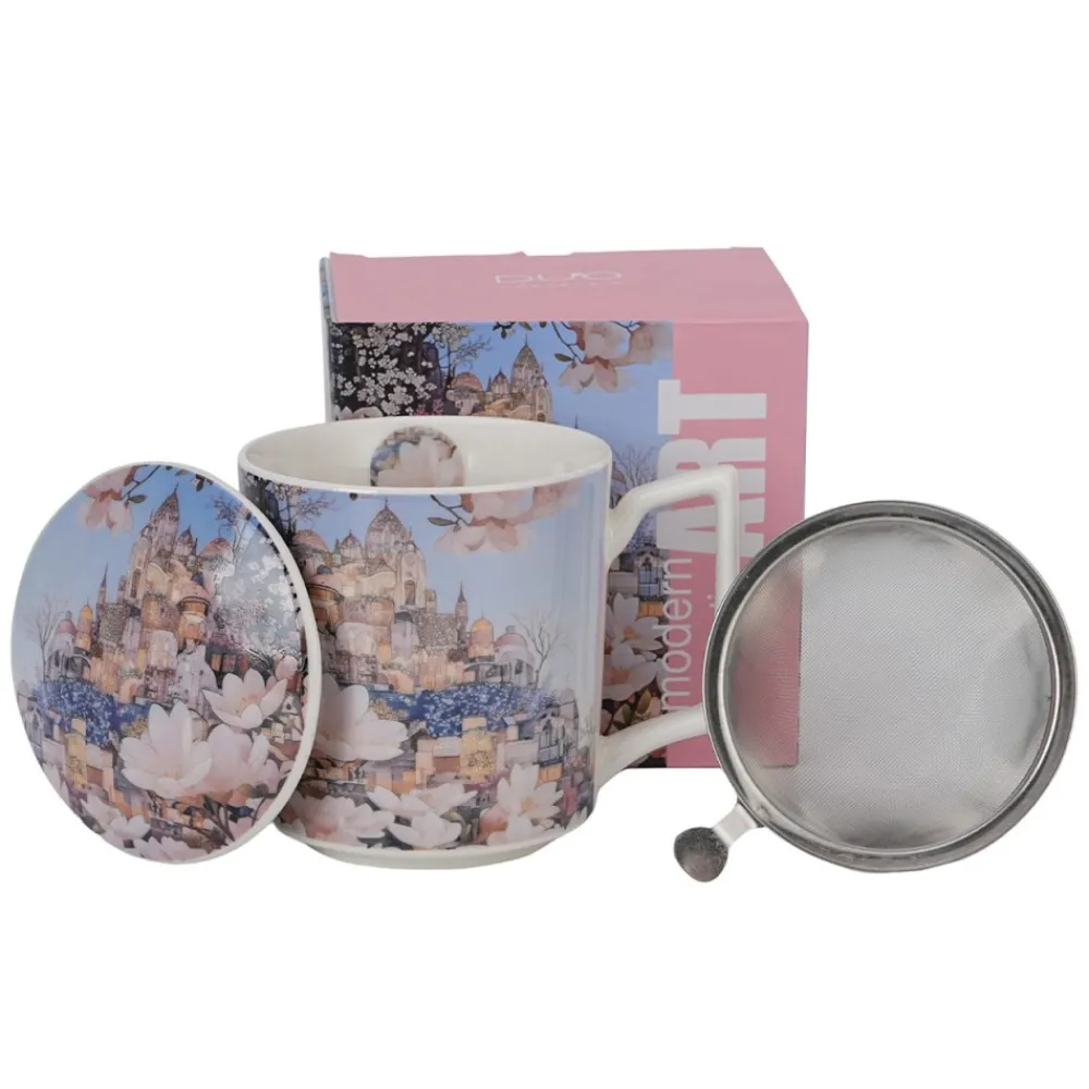 Kubek z zaparzaczem CITY OF MAGNOLIAS 450 ml * Duo Sale