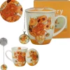 Kubek z zaparzaczem i zawieszka SUNFLOWERS Van Gogh 400 ml * Duo